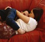 Couple laying together